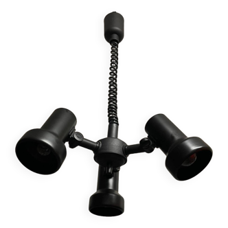 Industrial retractable adjustable 3 spot light  chandelier