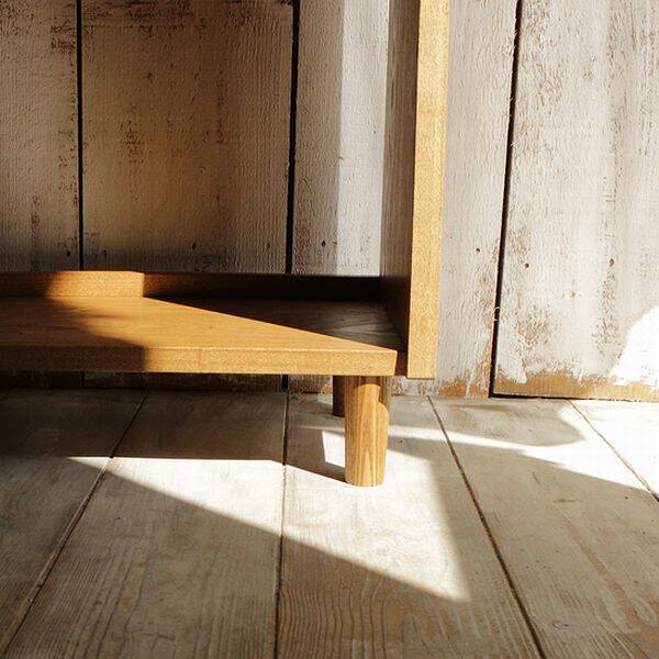 Slanted Oak Bookshelf