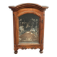 Small Louis XV mahogany display case with periwinkle legs