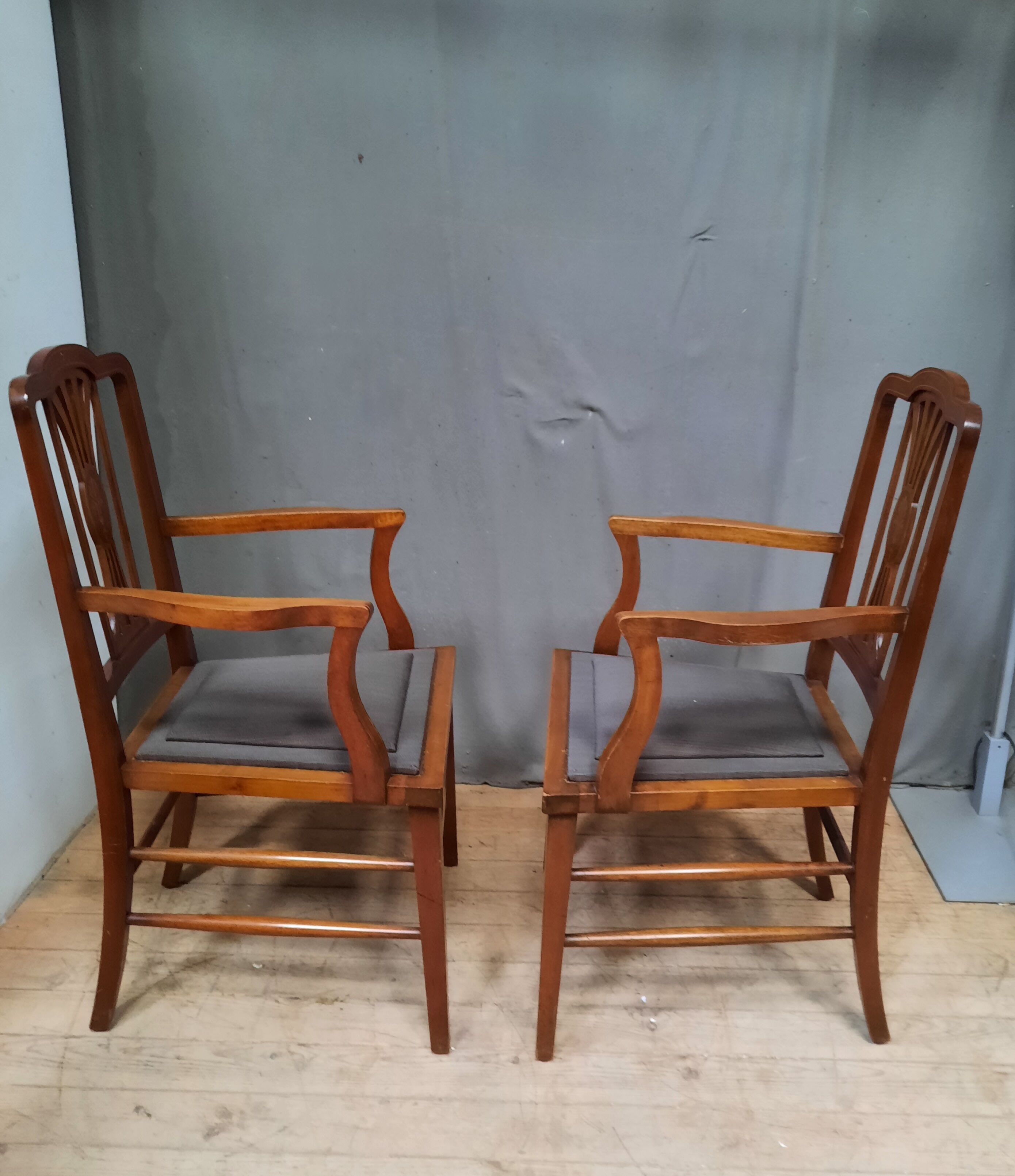 Pair of English armchairs