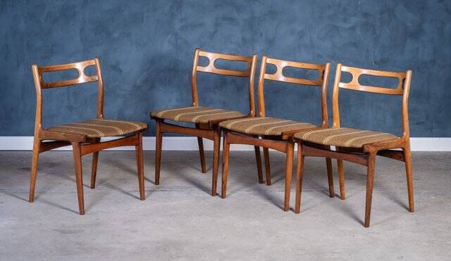 Dining Room Chairs Model 138 by Johannes Andersen for Uldum Møbelfabrik, 1960s, Set of 4