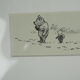 Minimalist composition Winnie the Pooh from book illustrations - E.H. Shepard - XXth