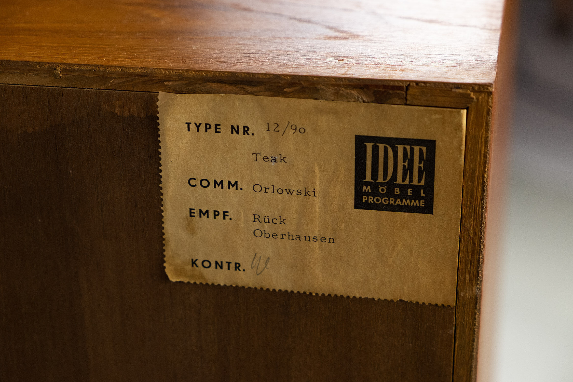 Minimalistic Teak Sideboard from Oldenburger Möbelwerkstätten / Idee Möbel, 1960s