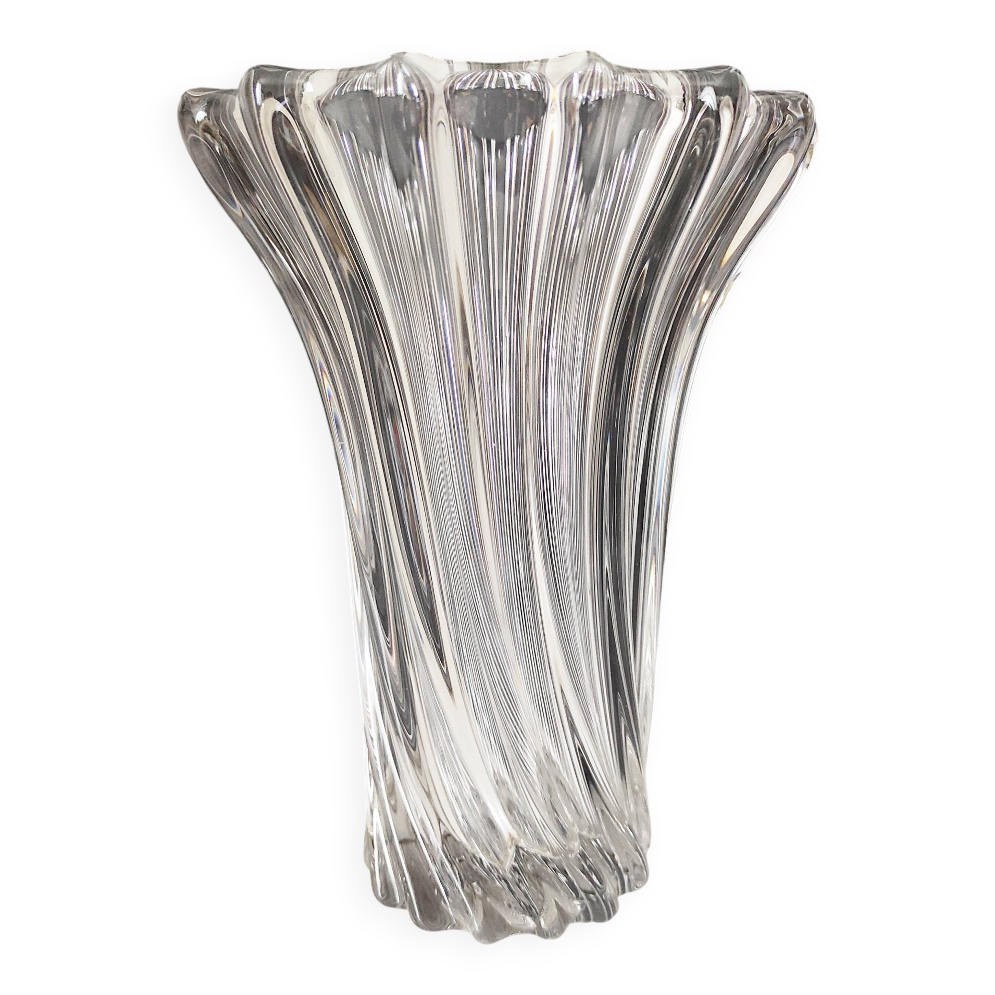 Vase en cristal dans le goût de Pierre d'Avesn