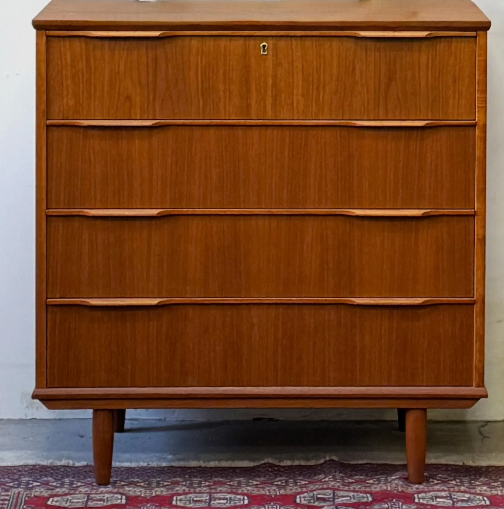 Teak chest of drawers, Denmark, 1960s/70s, vintage, mid-century modern