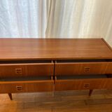 Commode Scandinavian row vintage teak