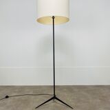 Tripod floor lamp 50s black metal
