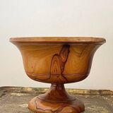 Empty pocket in olive wood