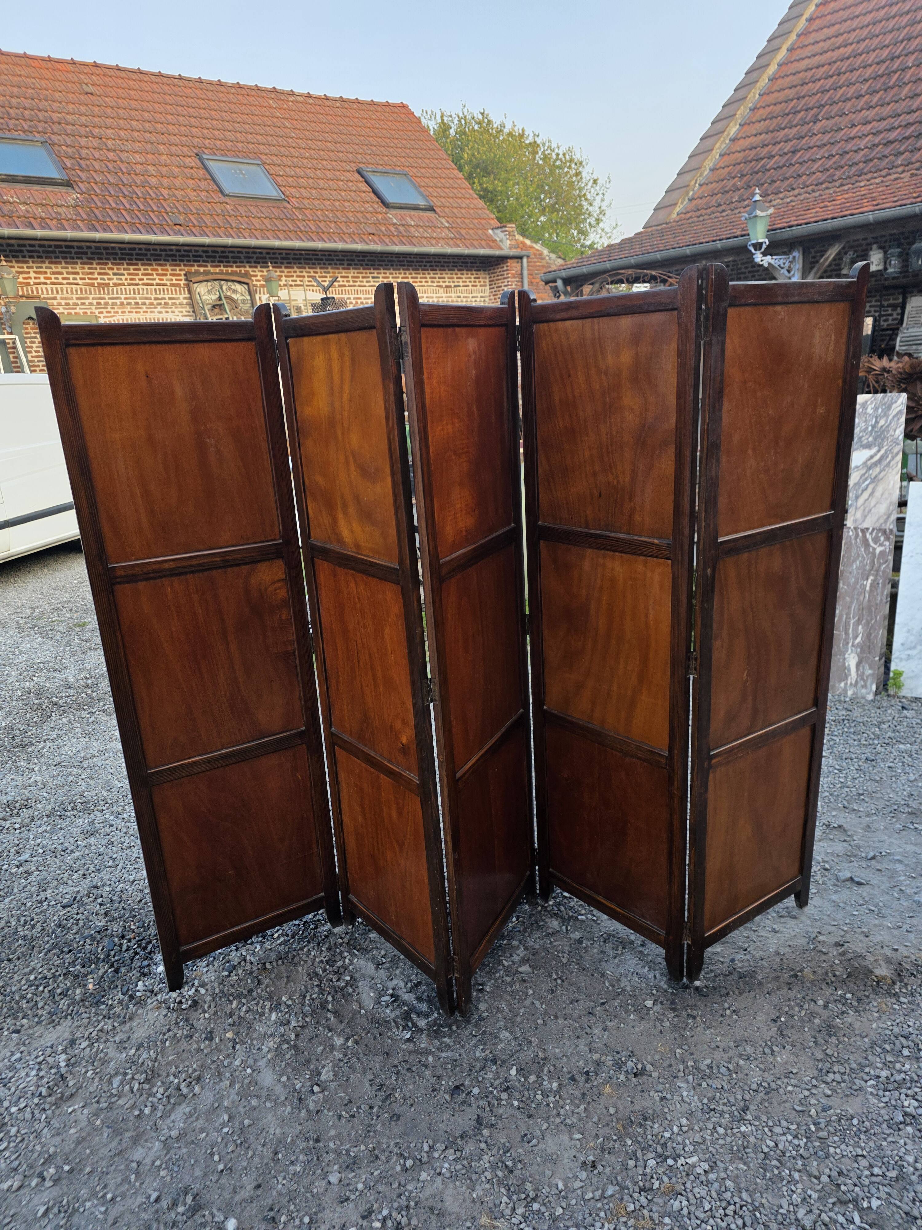 Paravent ancien 5 vantaux