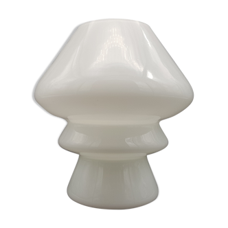 Bedside lamp in white opaline