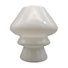 Bedside lamp in white opaline