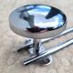 Vintage chrome wall coat rack 2p round