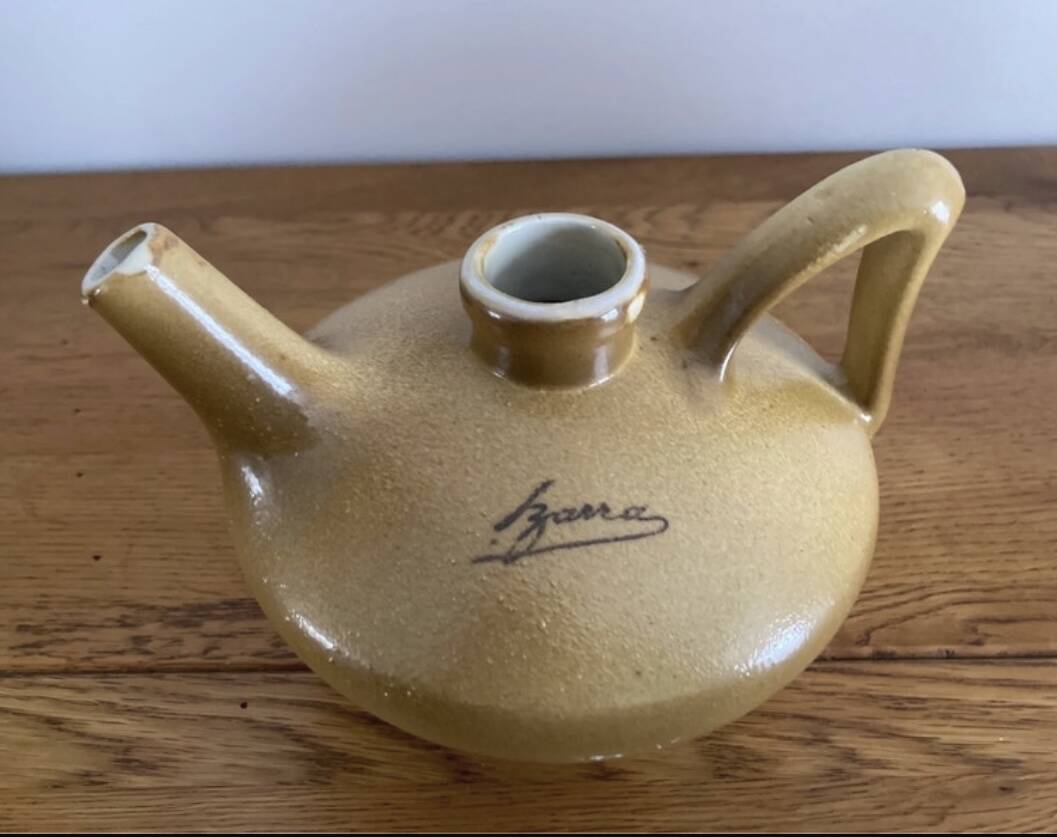 Vintage Izarra stoneware carafe