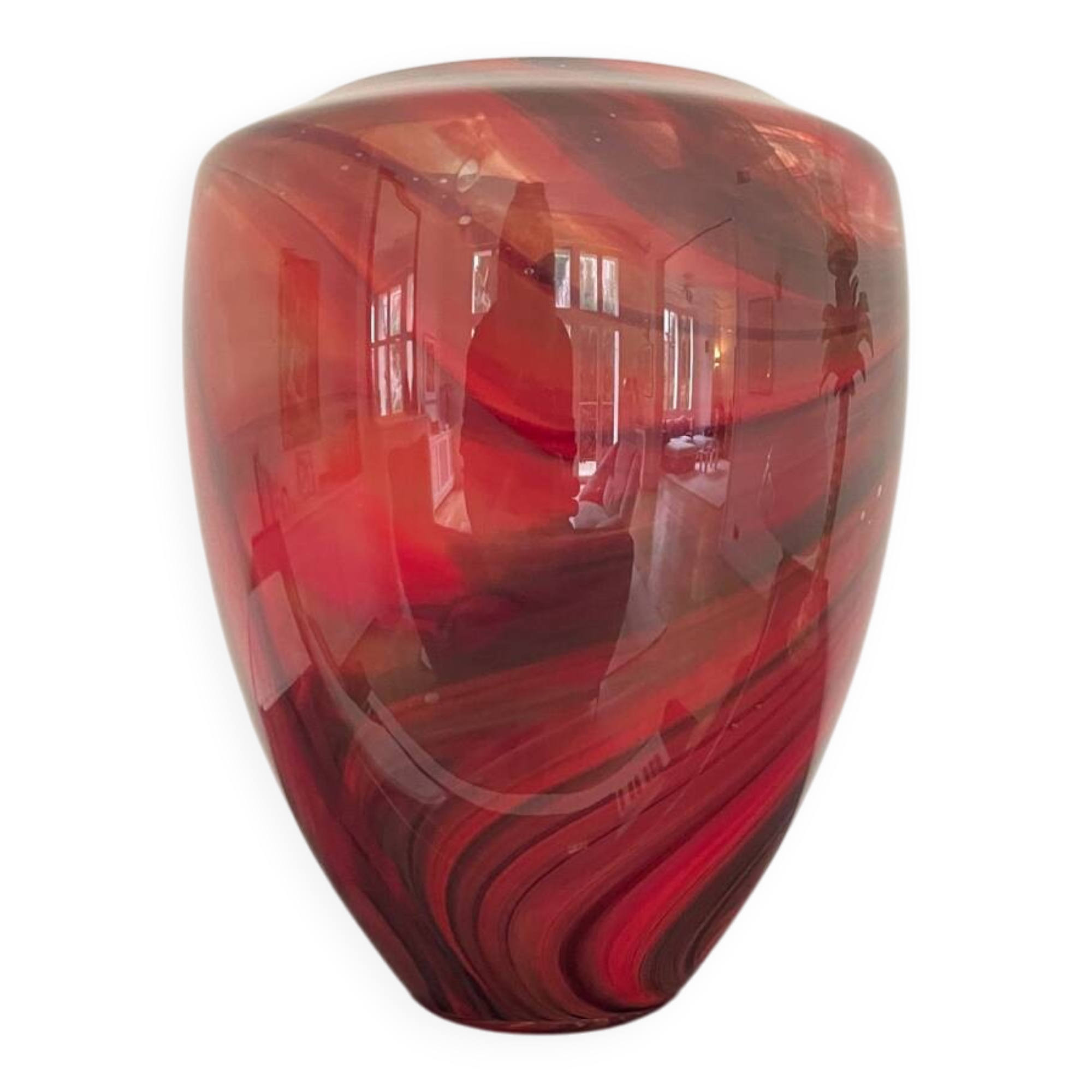 Blown glass vase