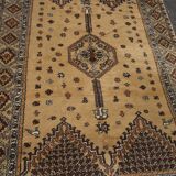 Old carpet from fez morocco very tight wool hand woven