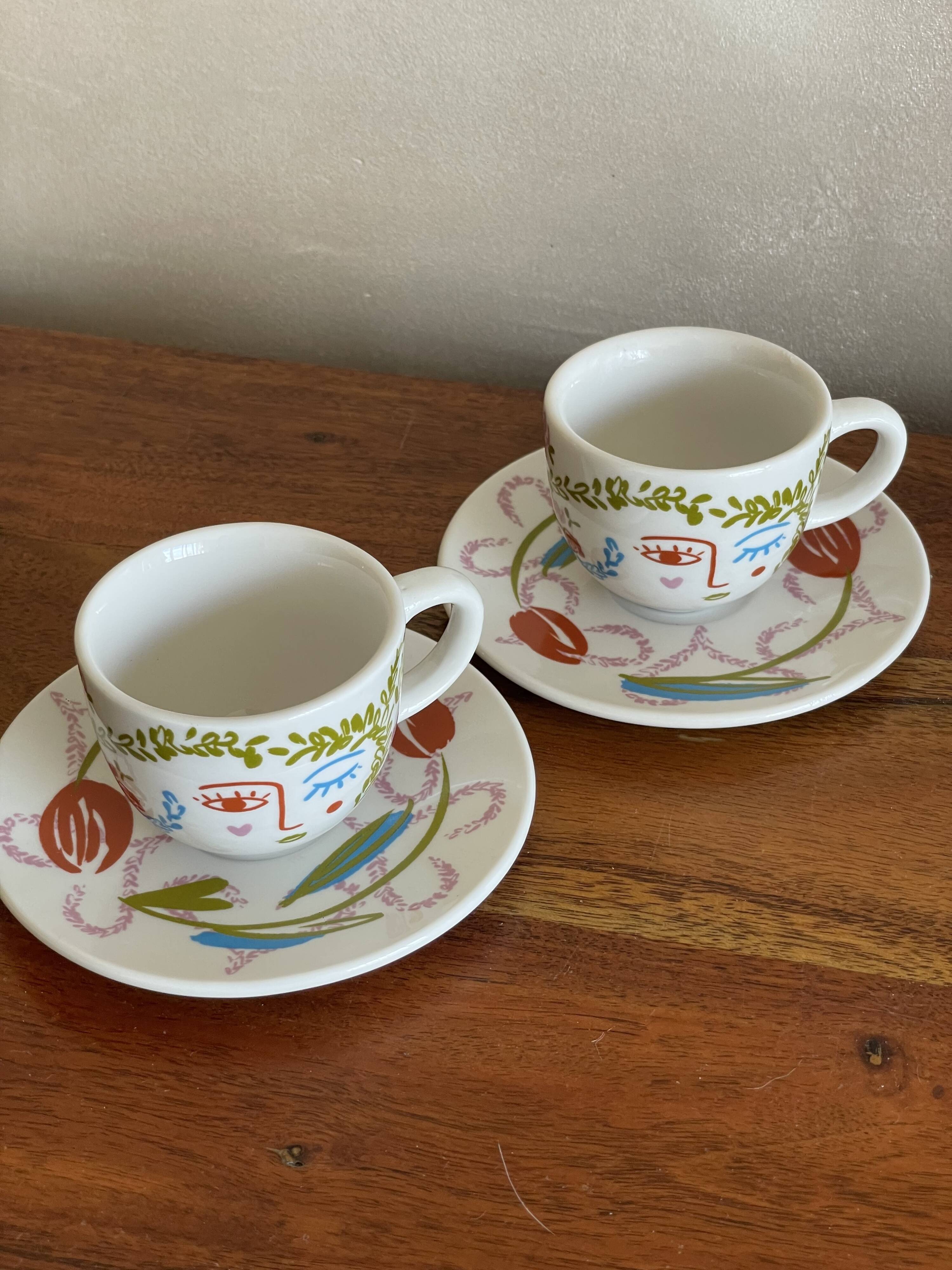 Duo de tasses Picasso Fragonard