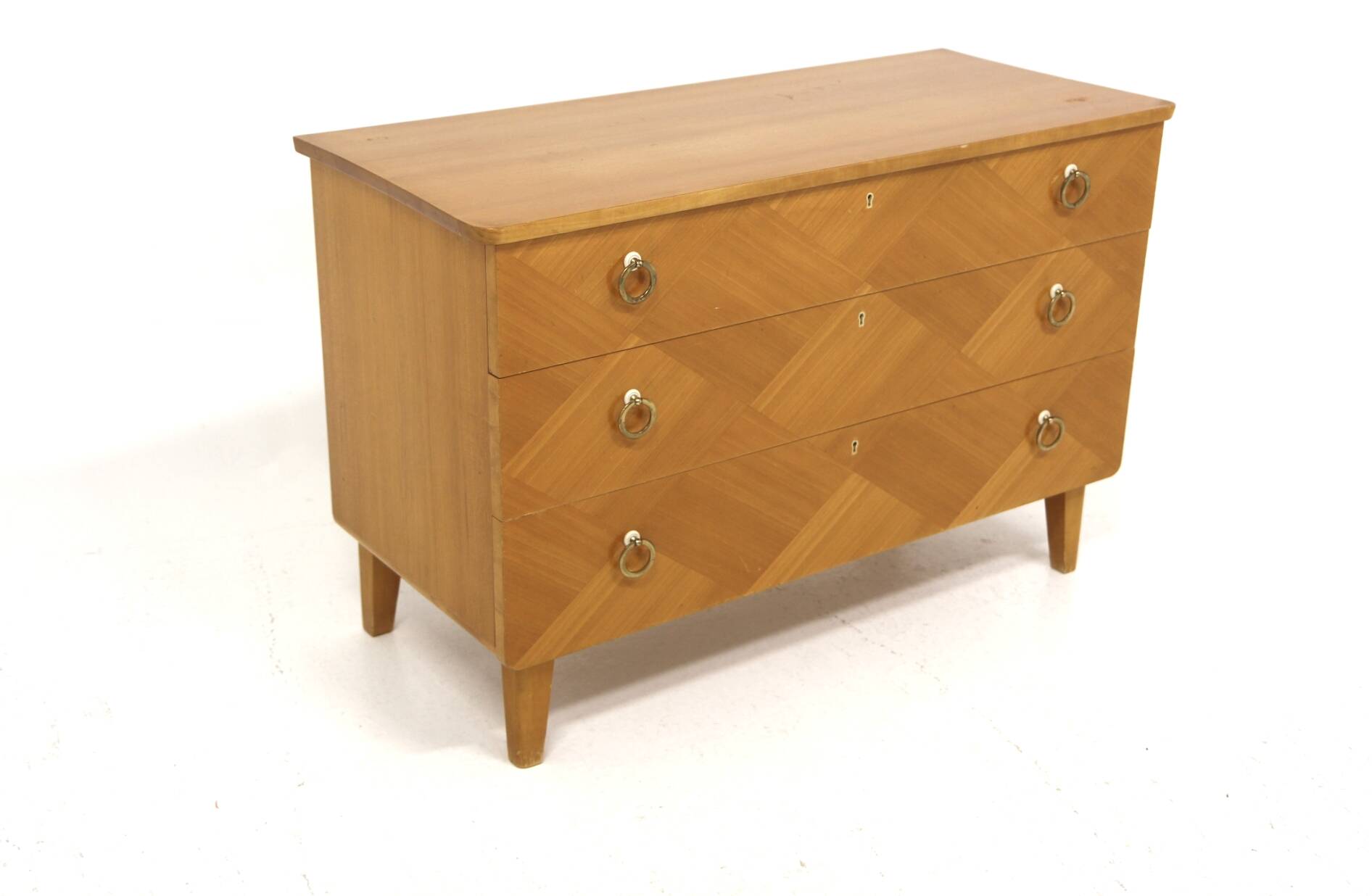 Commode scandinave en orme, Swedish modern, Suède, 1940
