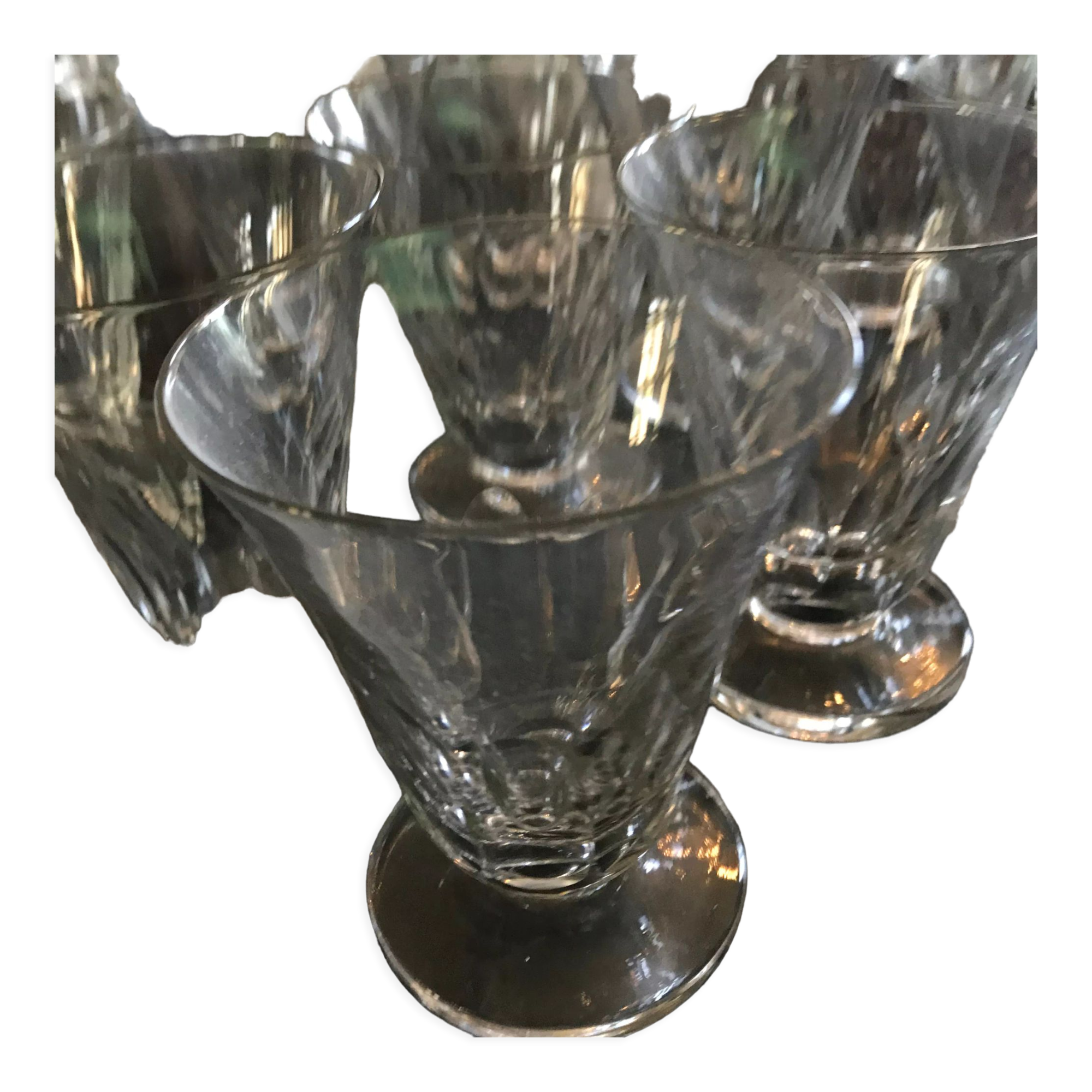Product BHV Series of 6 glasses bistrot mid-XXth