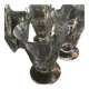 Product BHV Series of 6 glasses bistrot mid-XXth