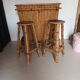 Vintage bamboo bar
