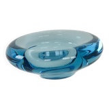 Glass platter, Danish design, 1960s, manufacturer: Holmegaard, designer: Pe