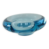 Plateau en verre, design danois, années 1960, fabricant : Holmegaard, designer : Pe