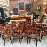 Suite of 23 bistro chairs