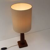 Vintage Danish Teak Table Lamp, 1960s