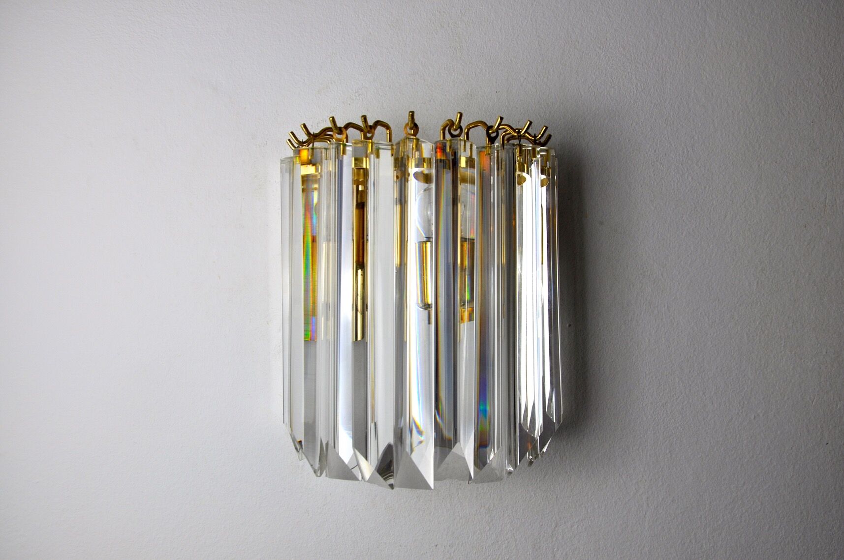 Venini wall lamp, murano glass, Italy, 1970