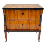 Biedermeier Chest of Drawers in Ebonized & Gilded Cherry Wood, Franconia, 1820s