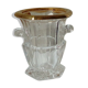 Seau a glacons en cristal a pans coupes