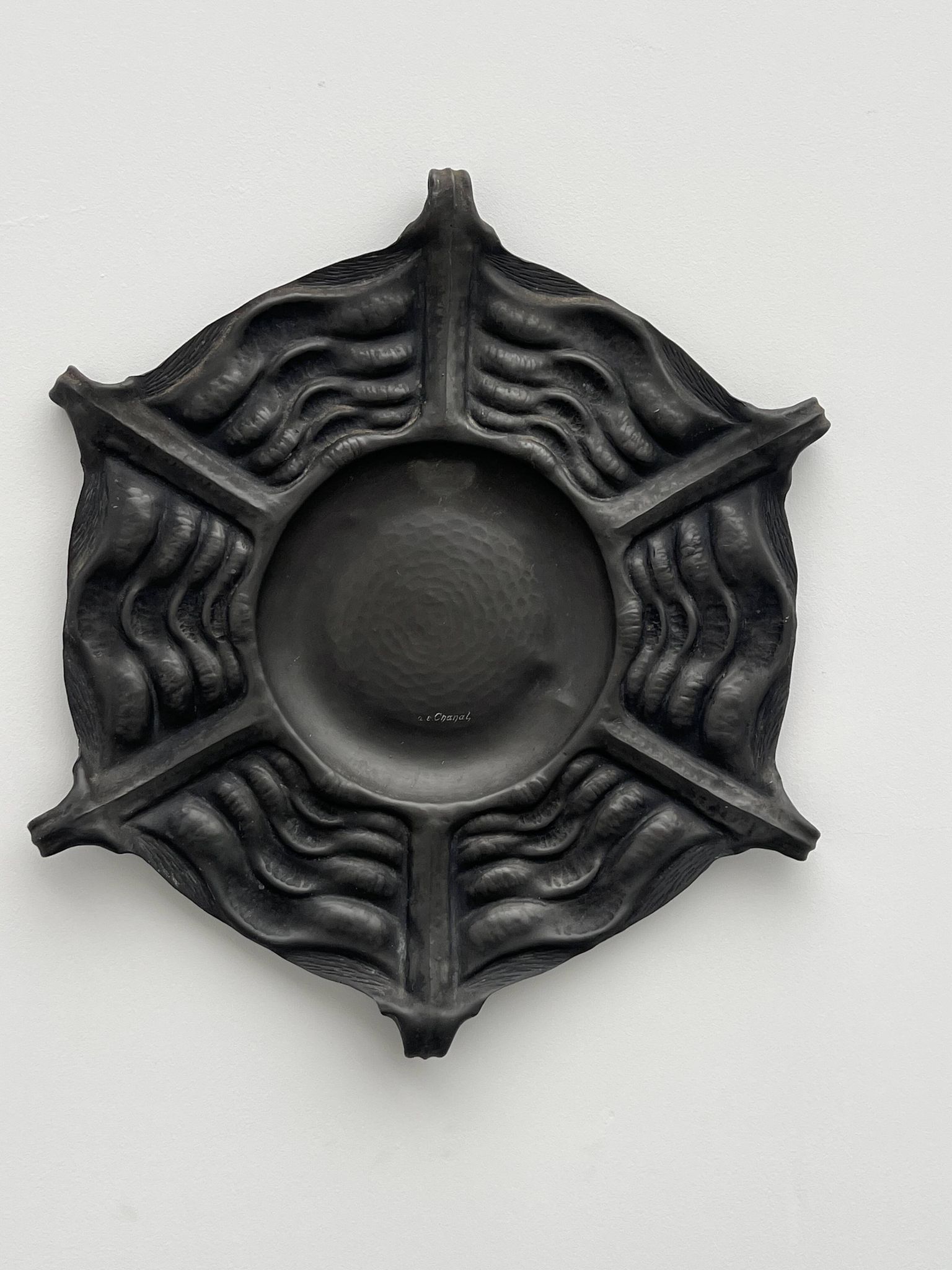 Repoussé Pewter Dish Alice & Eugène Chanal 1900/1925