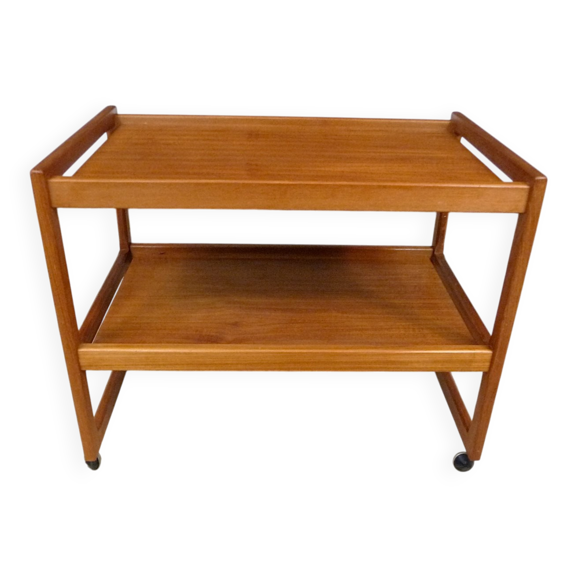 Modernist design bar or serving trolley in teak, Denmark1960s