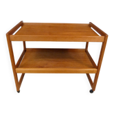 Modernist design bar or serving trolley in teak, Denmark1960s