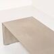 Table basse en acier inoxydable brossé