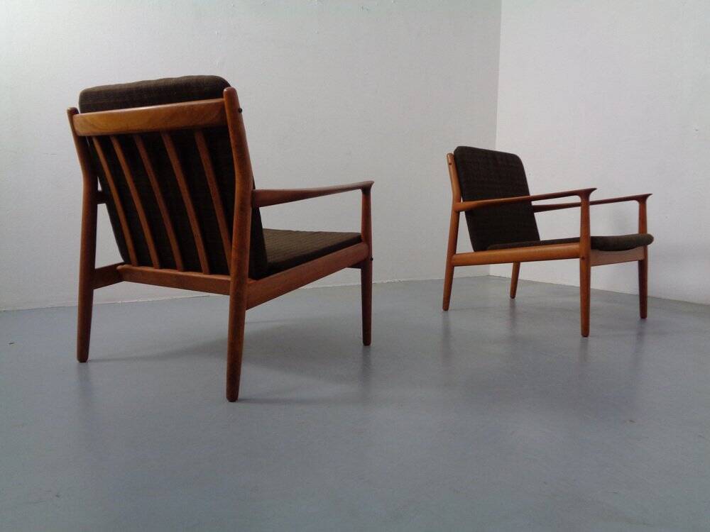 Teak Three-Seater Sofa by Svend Aage Eriksen for Glostrup, 1960s