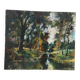 The Cure River, knife technique signed by Robert Falcucci (1900-1989)