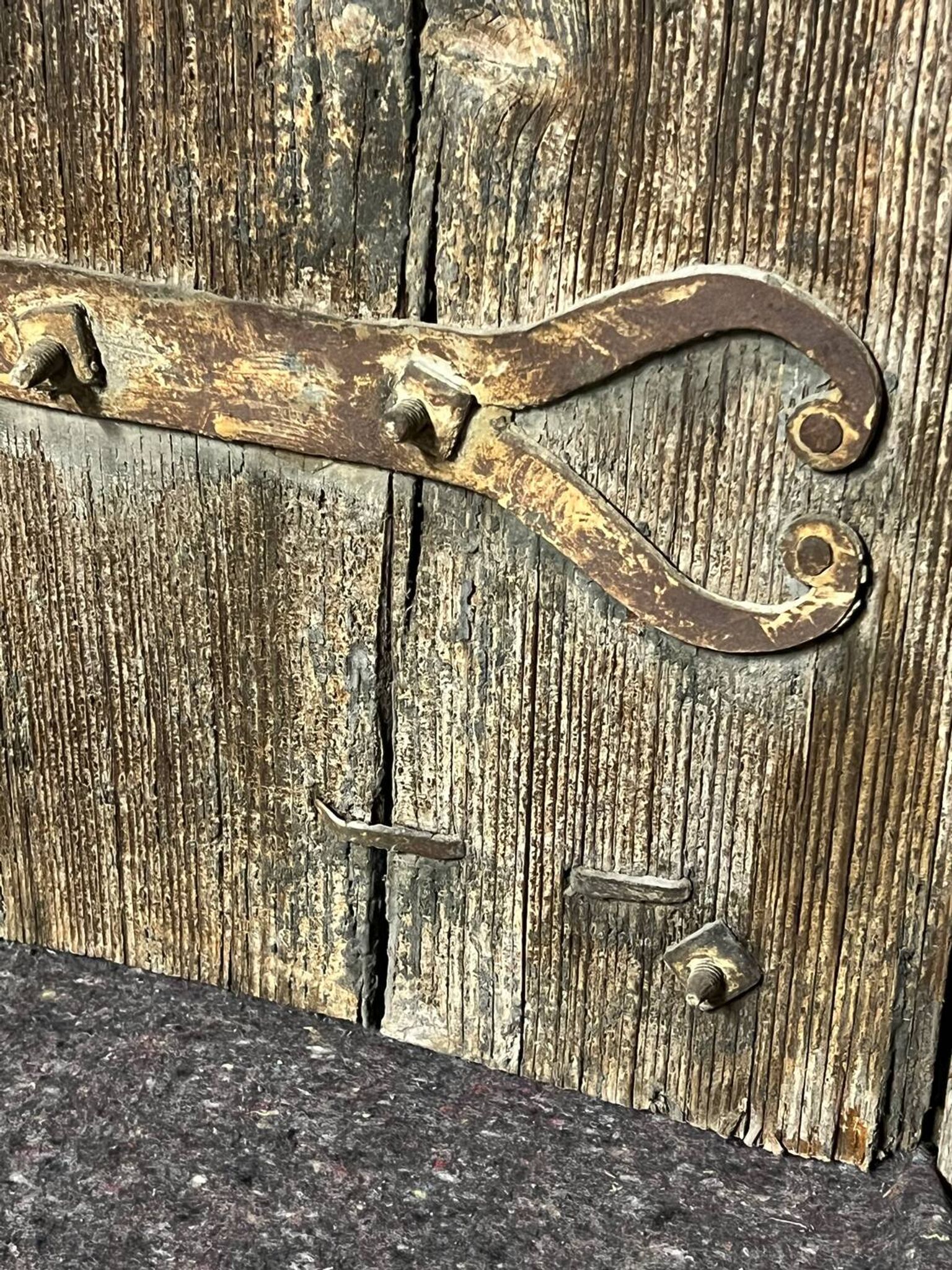 Pair of old shutters