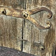 Pair of old shutters