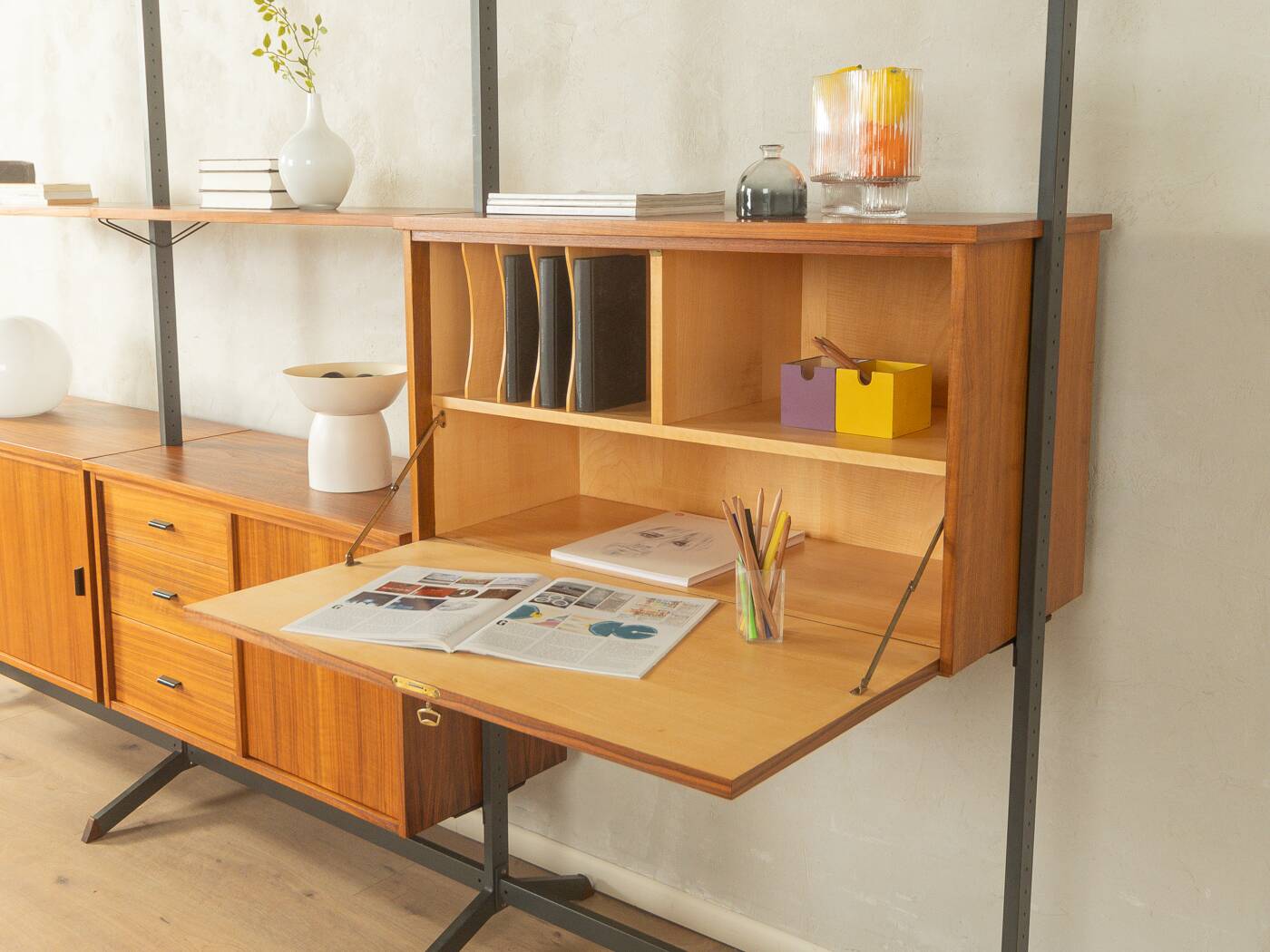 1960s shelving system by Olof Pira