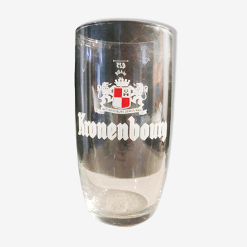 Old beer glass Kronembourg 25cl