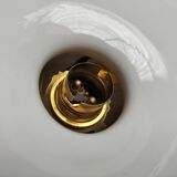 Pair of opaline pendant lights