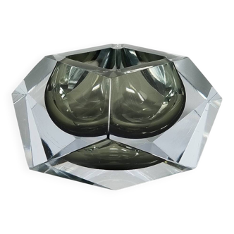 1960s Large Grey Ashtray or Catch-All By Flavio Poli for Seguso