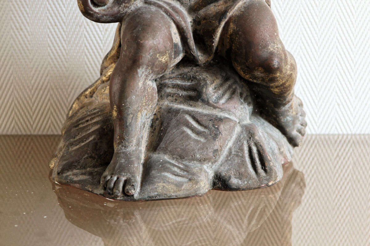 Ancient plaster cherub