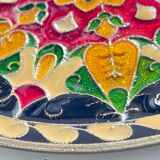 Vintage brass compartment plate