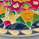 Assiette cloisonnée laiton vintage