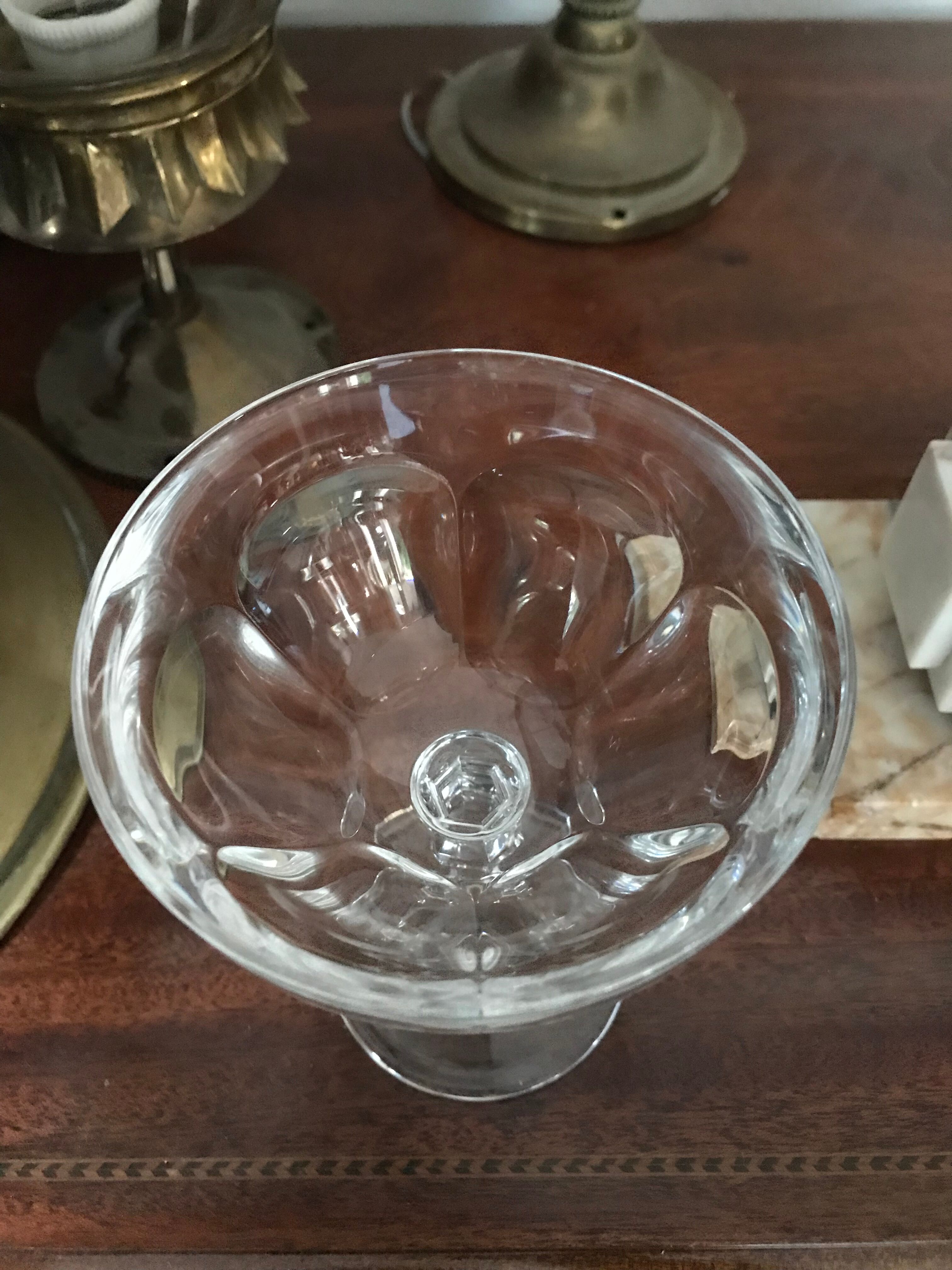 Crystal champagne glasses