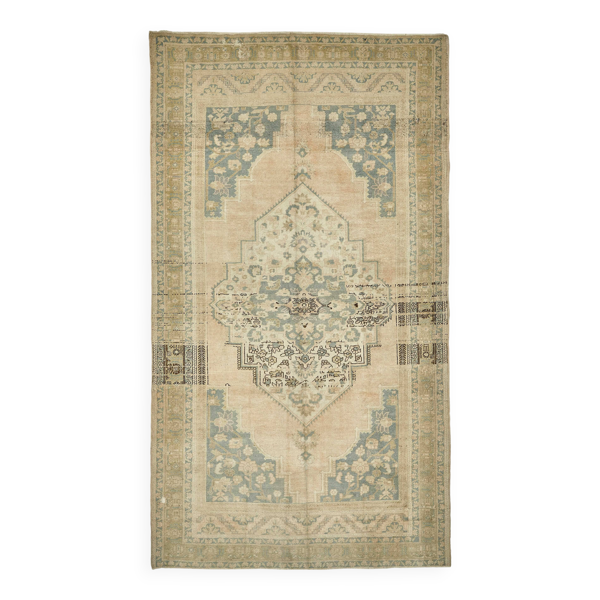 Turkish Vintage Anatolian Rug 188 cm x 335 cm