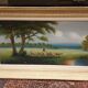 Peinture pastorale huile sur panneau