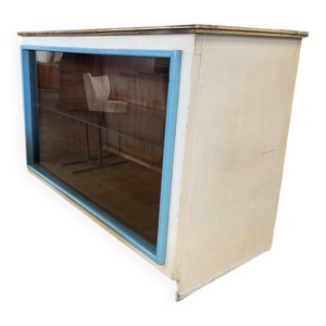 Comptoir/vitrine de magasin - bois